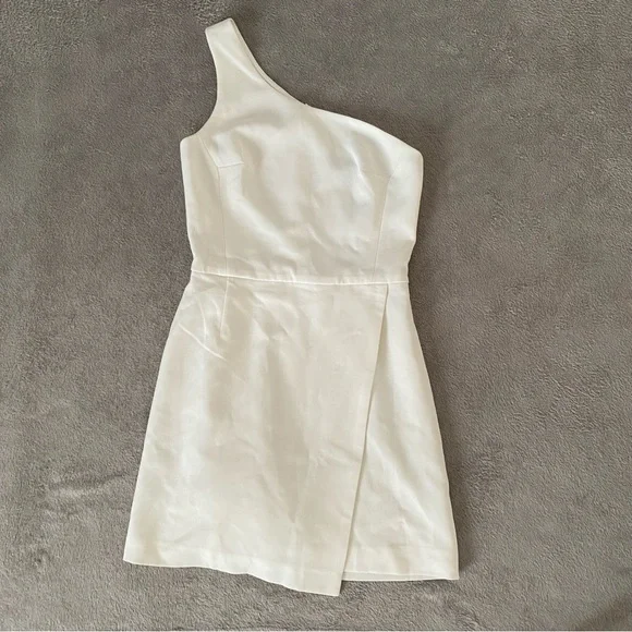 NWT French Connection One Shoulder A-Line Dress - Sz 0 - Picture 3 of 11